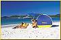 enjoying the sun on Whitehaven Beach 