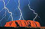 Uluru in a Lightning Storm