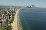 Flying over the Gold Coast
