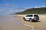 tour vehicle on 40 mile beach