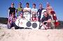 Happy group after sand surfing