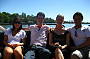 Friends relaxing on the cruise back to Perth