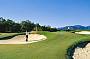 One of the many bunkers on this Tropical Links style course