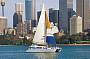 Cruising on Sydney harbour on board Matilda Cruises