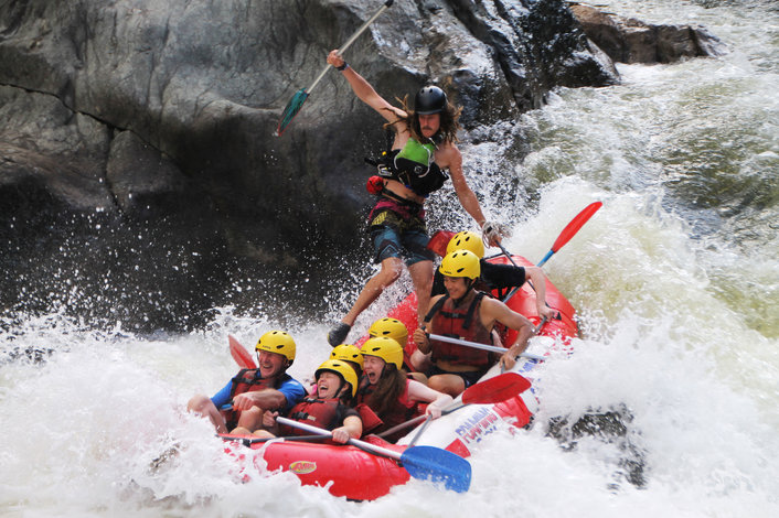 Rafting on the Barron River