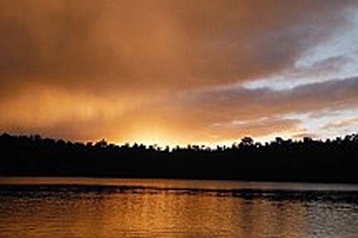 Sunset over Lake Eacham