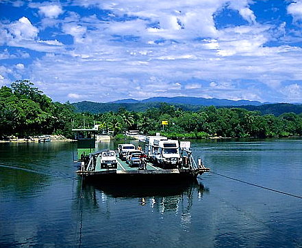 Cross the Daintree River by Cable Ferry