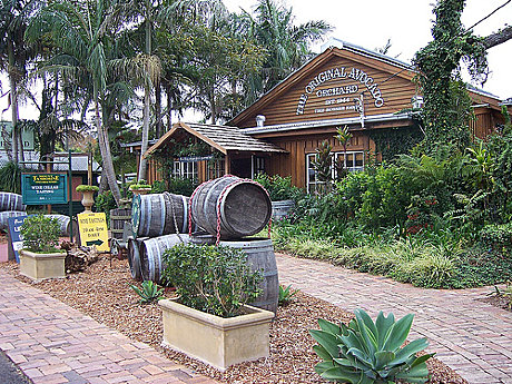 Locally produced wines at Mt Tamborine