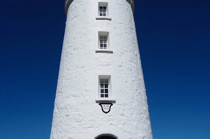 Cape Bruny Light house. Offers incredible view of the southern ocean and seas cliffs.