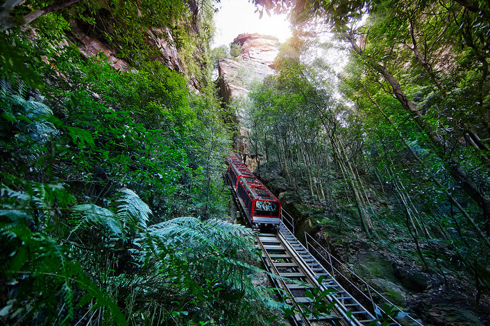 Scenic World - incline railway