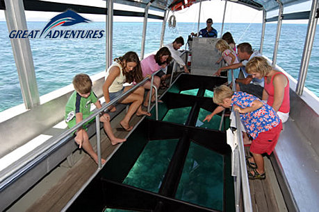 Choice of a glass bottom boat tour