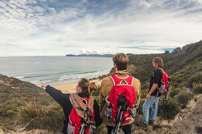 Looking South on our Bruny Island Walking Tour