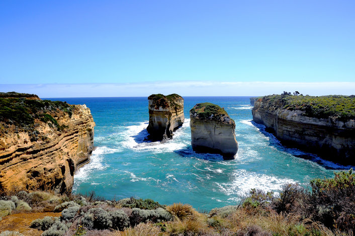 The collapsed Island Archway in the Port Campbell National Park
