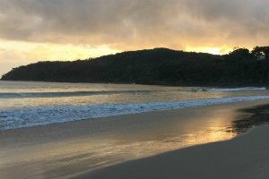 Sunrise over a Sunshine Coast beach