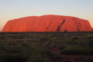 Sunset at Uluru