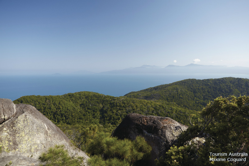 The Summit of Fitzroy Island looking towards Cape Grafton