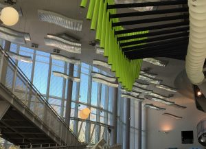 Interesting & colourful foyer of Question