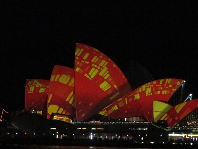 Sydney Opera House illuminated