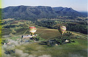 Balloons over Lindemann Winery