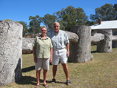 Wood Henge at Wirra Wirra