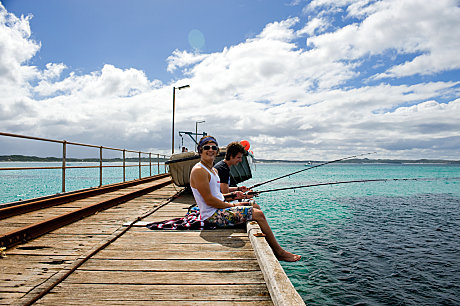 Fishing at Point Ellen