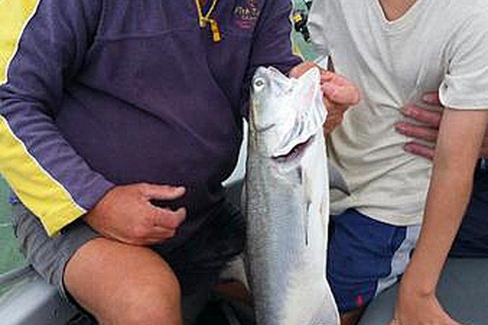 Estuary fishing with the kids for Blue Threadfin