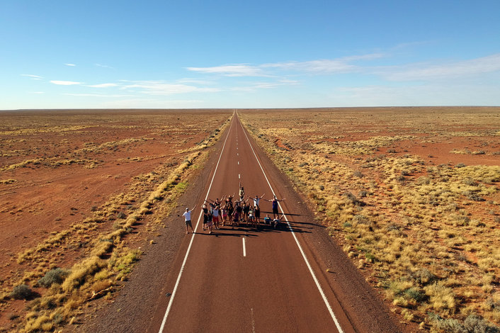 Group Picture on the Stuart Highway