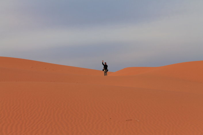 Big Red sand dune just outside Birdsville