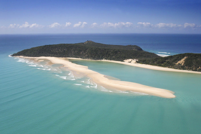 Spectacular Double Island Point only accessed at low tide