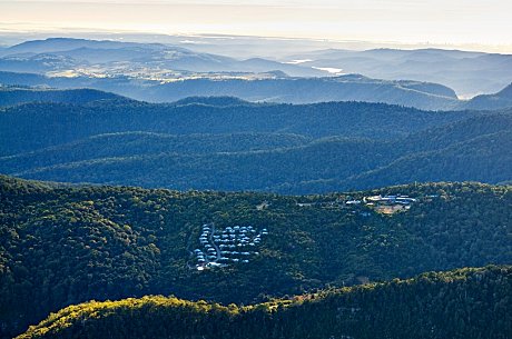 O'Reilly's looks inland to the MacPherson Ranges