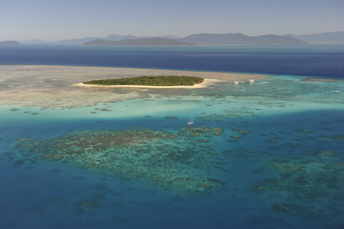 Green Island from the air