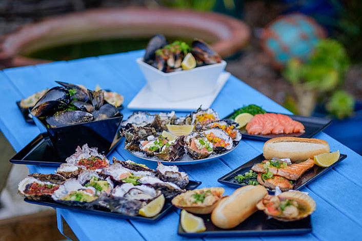 Amazing lunch options including Freycinet Marine Farm