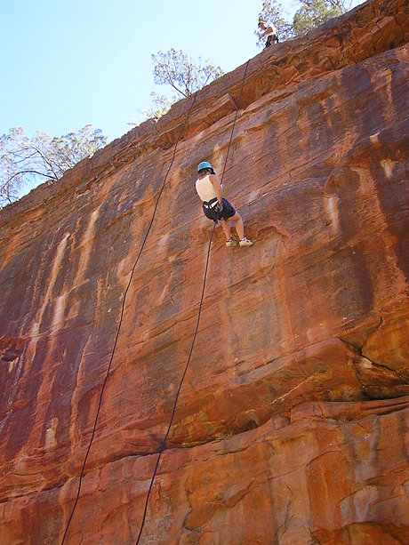 Abseiling in Kalbarri Gorge