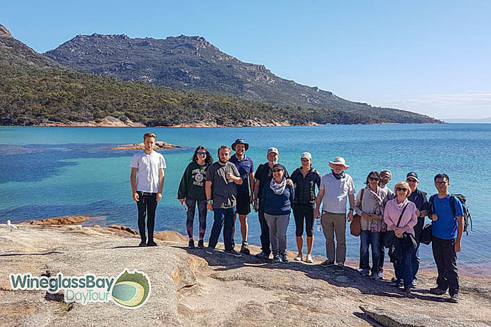 Honeymoon Bay makes for a great place to swim, relax and take group shots!