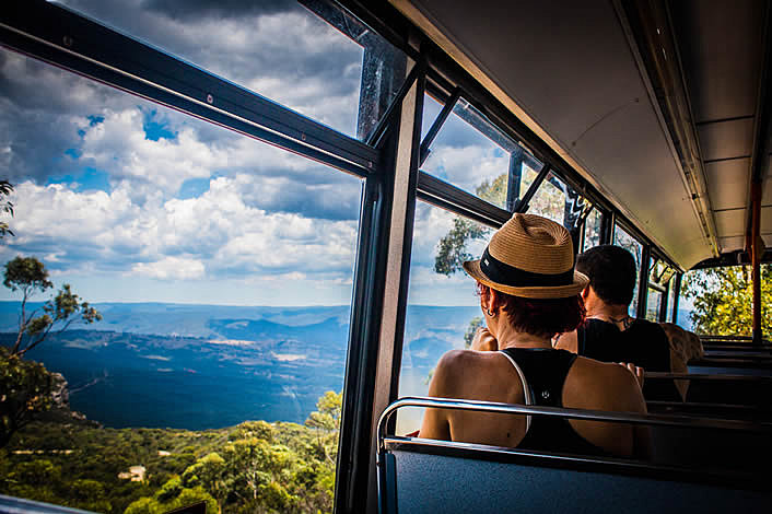 View from the top deck