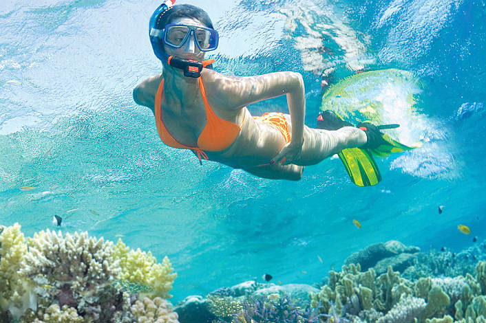 Snorkelling at Fitzroy island