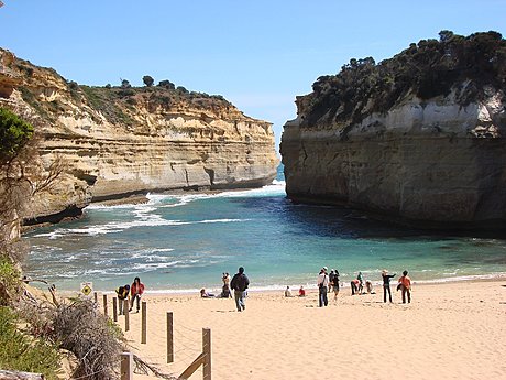 Loch Ard Gorge beach