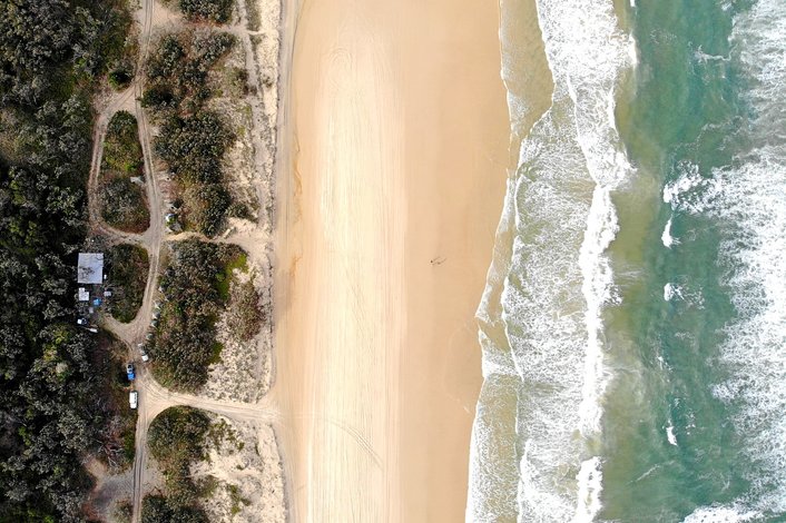 Camping on the beach