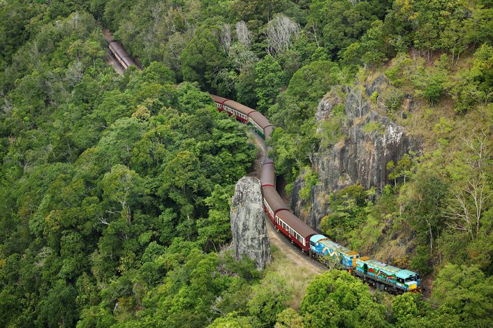 Kuranda Scenic railway near robb's monument