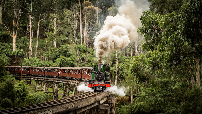 Historic Puffing Billy Steam Train