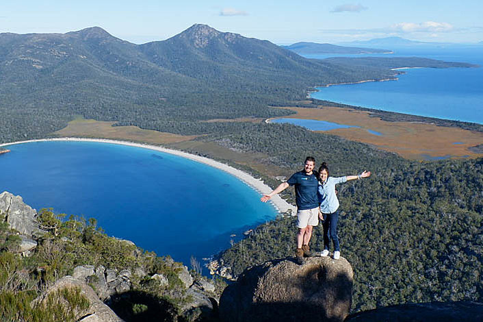 Spectacular views from the top off the world