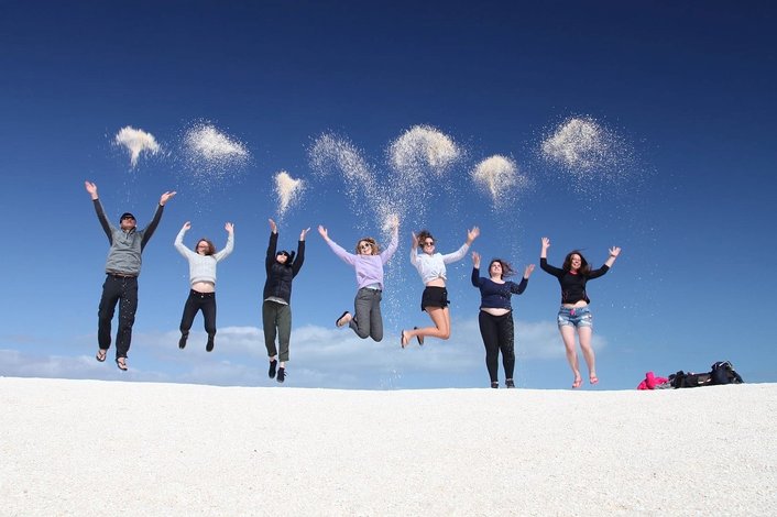 Sand surfing in Lancelin