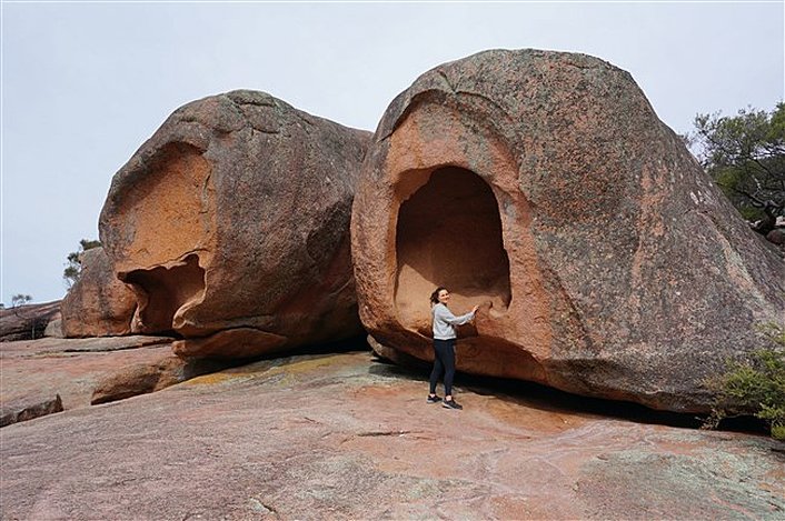 Amazing rock formation at Freycinet National Park!