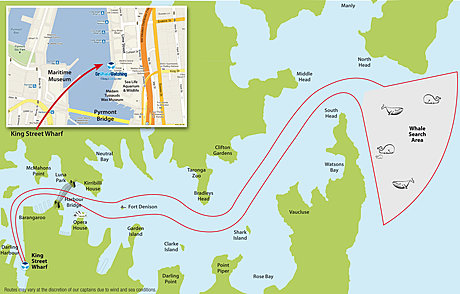 Departure point map