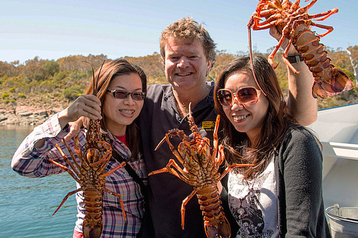 Holding Crayfish