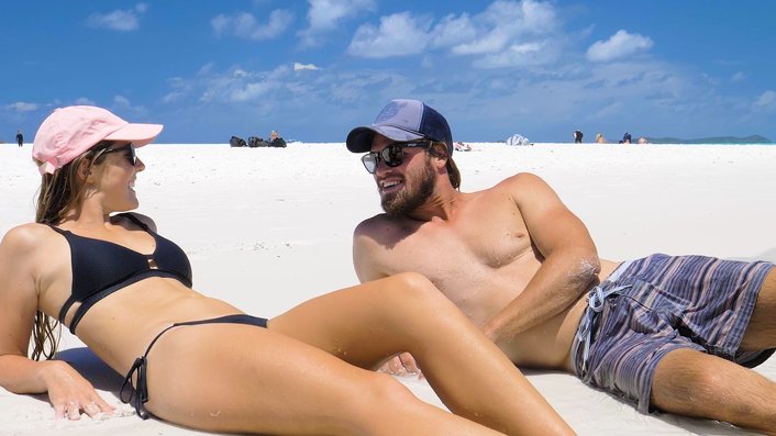 Relax on Whitehaven Beach