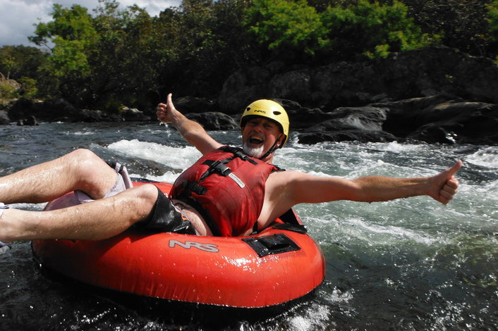 Tubing on the Mulgrave River