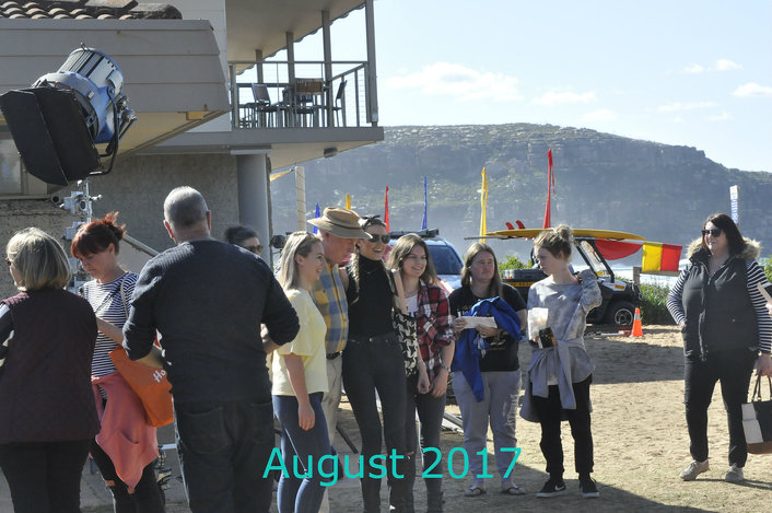 Alf with a tour group