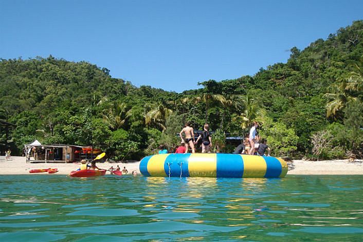 The beach at Fitzroy island