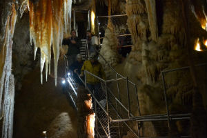 descending stair at Lucas Caves part of the Jenolan Caves in the Blue Mountains